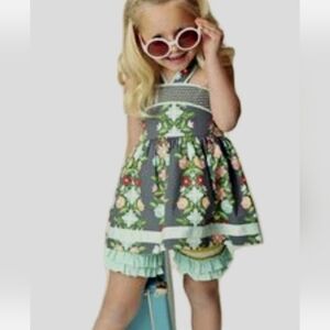 Matilda Jane Girls Hello Lovely Saturday Afternoon Sleeveless Pontoon Top Sz 14